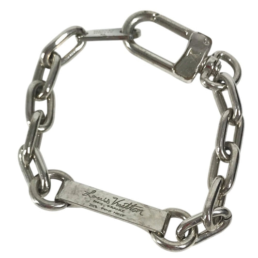 LOUIS VUITTON M68342 LV Staple Edition LV Staple Edition Accessories chain Bracelet Metal Silver Used
