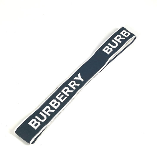 BURBERRY ロゴ ヘッドバンド アクセサリー ヘアバンド ナイロン レディース ブラック