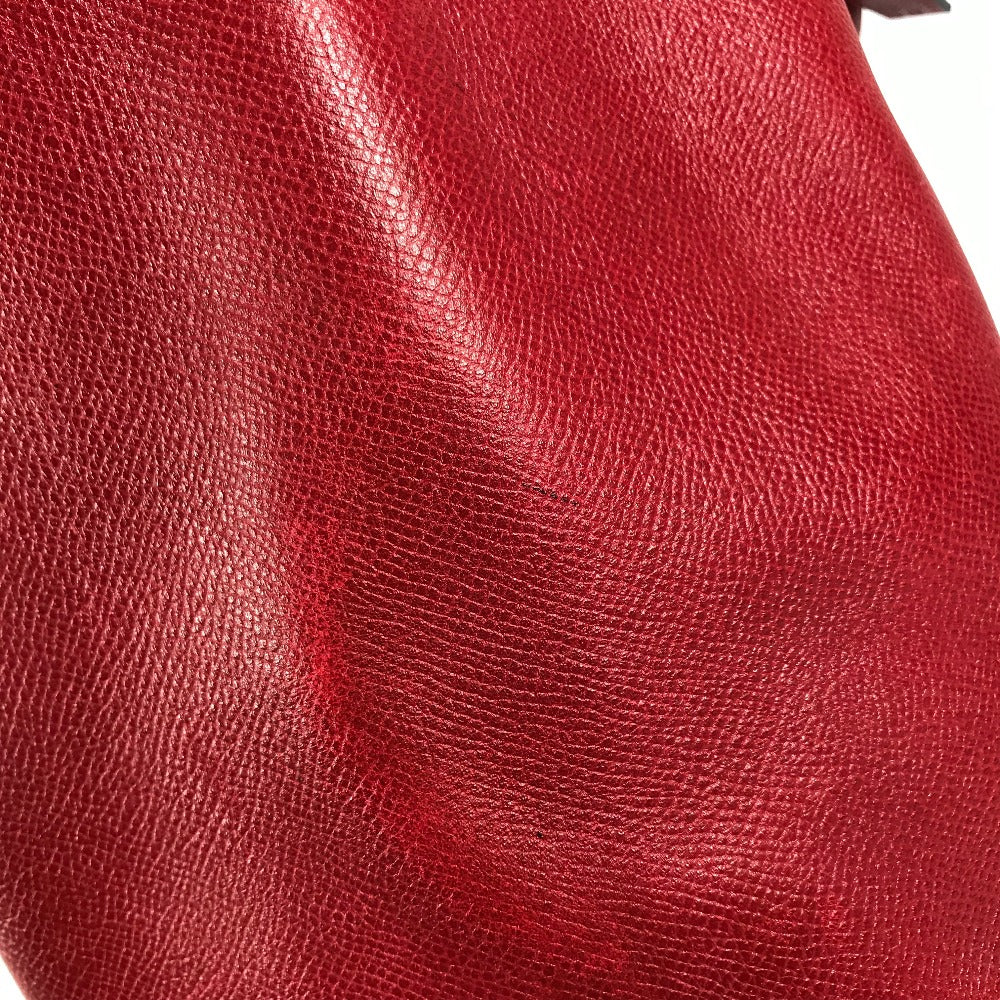 HERMES 肩掛け 巾着 カバン スタンディ ヴィンテージ バケツ ばけつ ショルダーバッグ クシュベル レディース ルージュヴィフ レッド