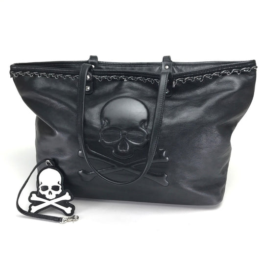 mastermind JAPAN メンズ レディース スカル カバン 肩掛バッグ バッグ トートバッグ トートバッグ レザー ユニセックス ブラック ブラック