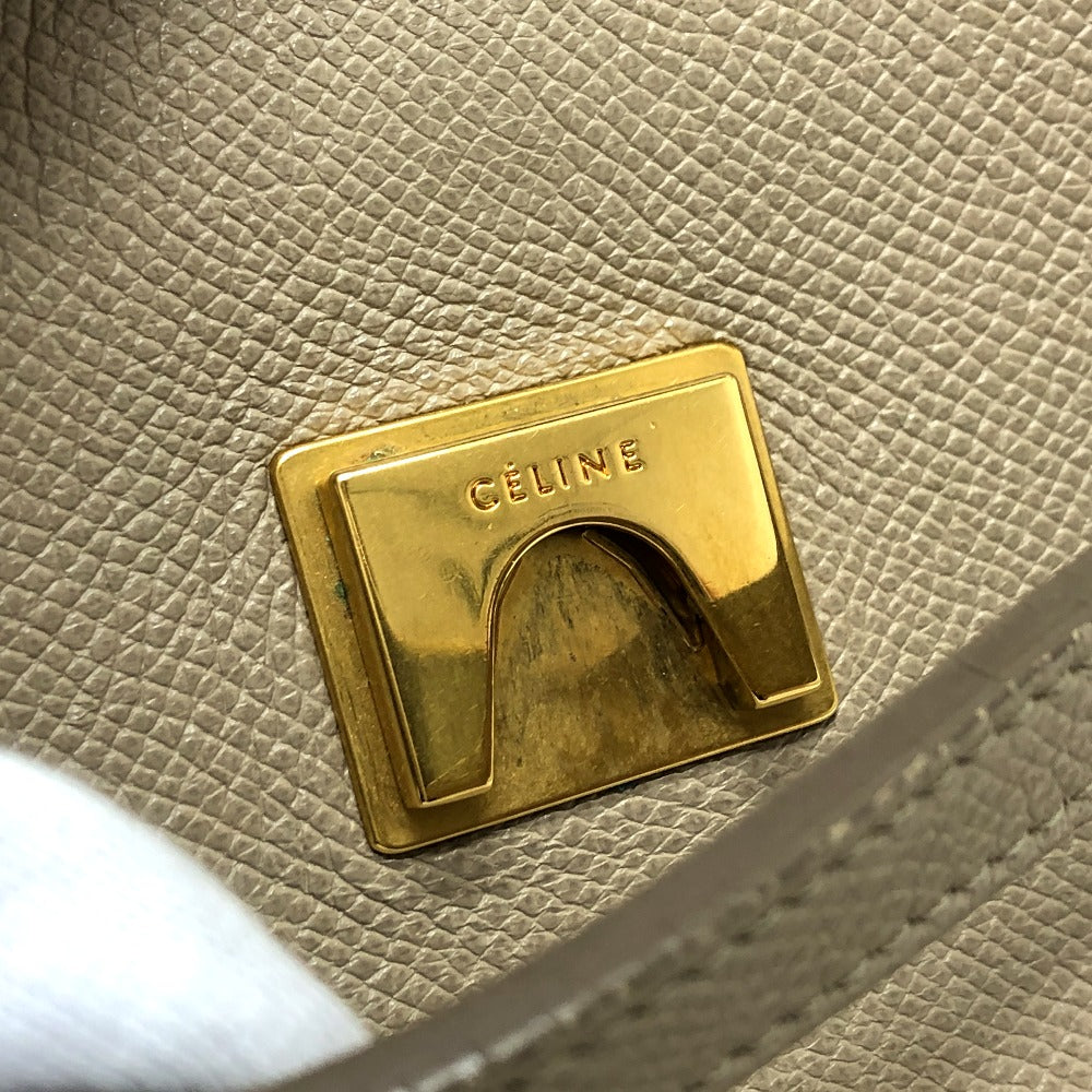 CELINE 189153 ベルトバッグ マイクロ 2WAYバッグ ショルダーバッグ 肩掛けバッグ カバン バッグ ハンドバッグ レザー レディース ベージュ