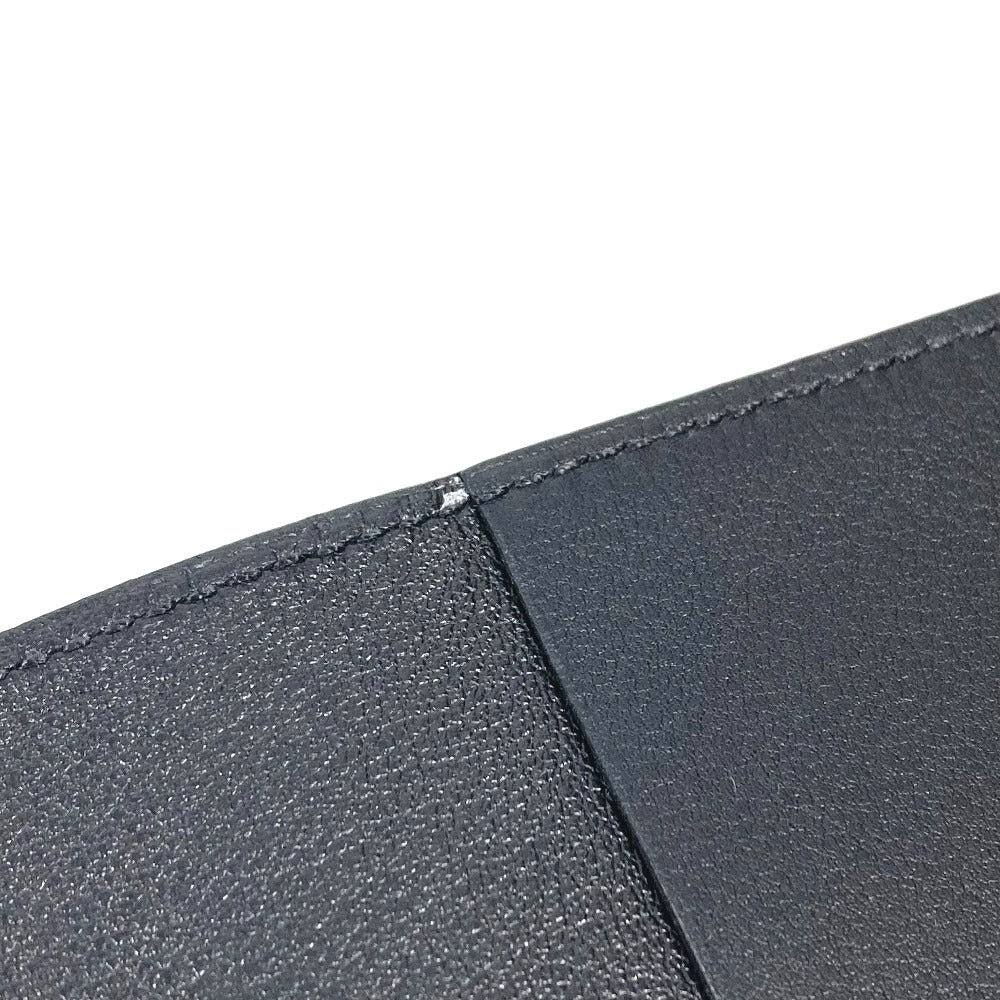 HERMES ステーショナリー ノートパッド 《EAジップ》 PM メモカバー ケース ノートカバー レザー ユニセックス ブラック