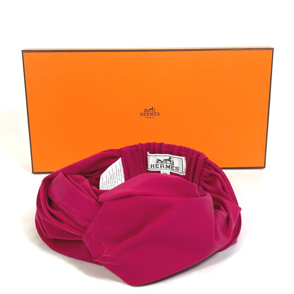 HERMES 2022 Model Eugenia Headband, Hair Accessory, Polyamide, Women's, Pink