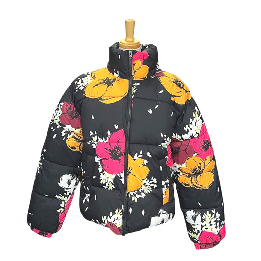 MOSCHINO WT5854203 フローラル パデッド アパレル アウター ダウン ダウンジャケット ナイロン レディース ブラック