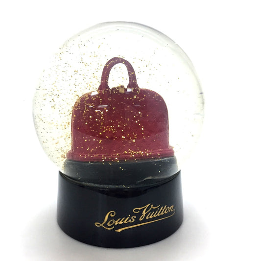 LOUIS VUITTON アルマ ノベルティ スノーグローブ スノードーム 非売品 ノベルティ オブジェ ガラス ユニセックス ルージュ レッド
