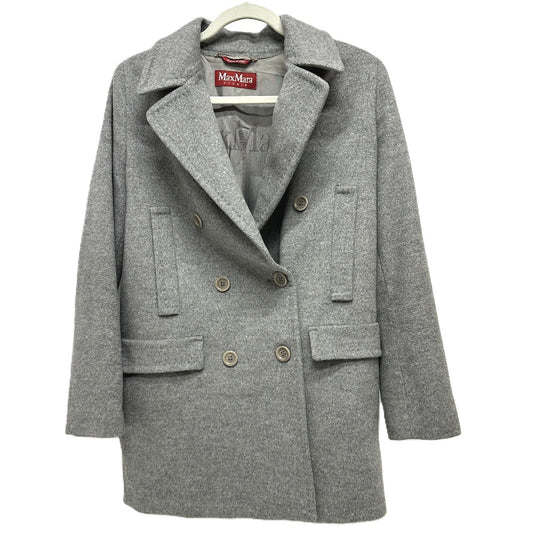 MAX MARA ステュディオ ウールブレンド ダブル テーラード ジャケット ウール レディース グレー - brandshop-reference