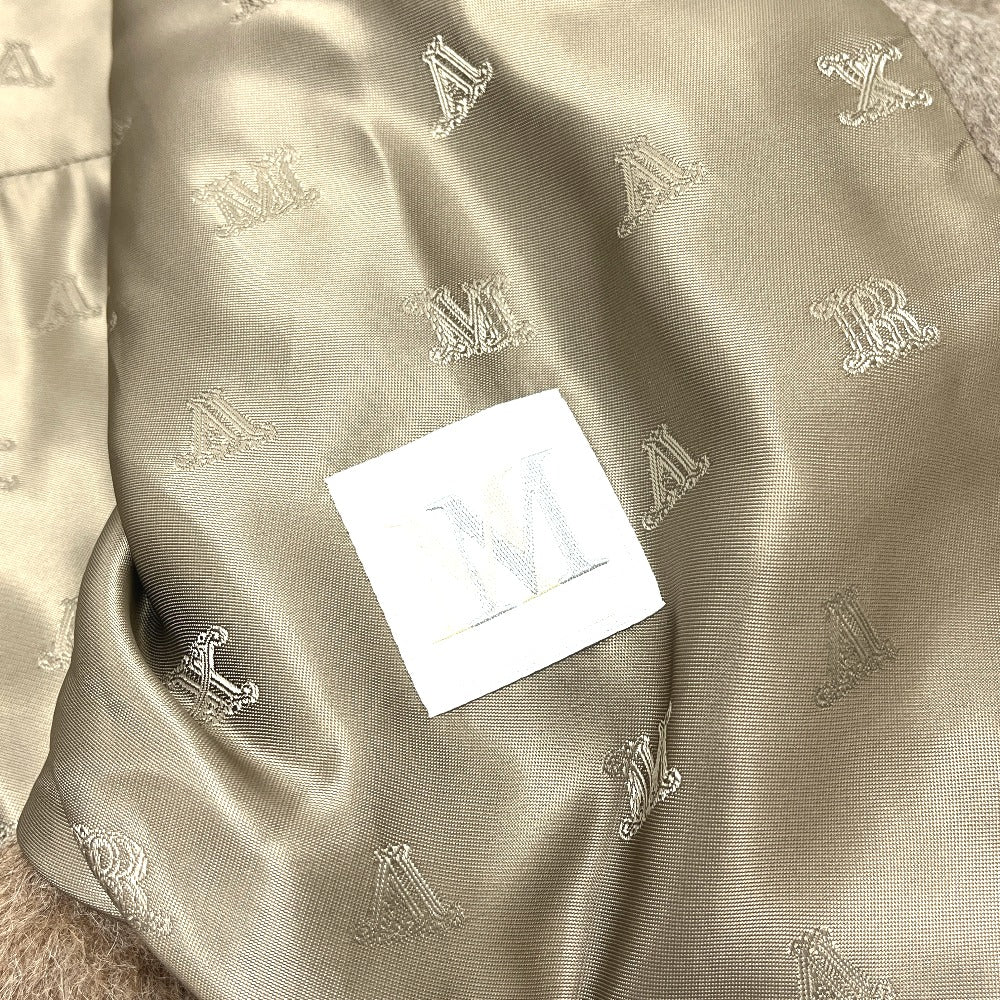 MAX MARA 25247361826 Petalo Teddy Bear Cape Apparel Outerwear Hooded Apparel Poncho Alpaca Women's Brown