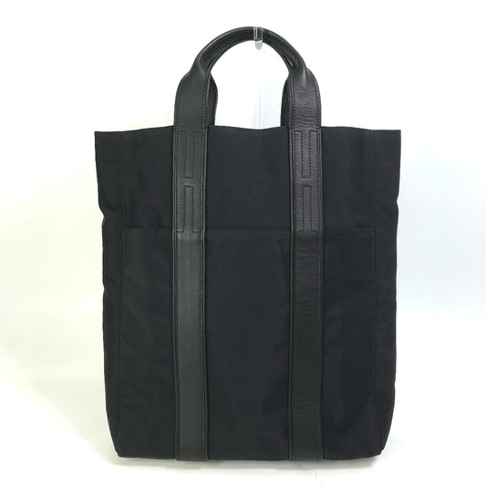 HERMES アカプルコカバスMM ハンドバッグ カバン トートバッグ ナイロン レディース ブラック