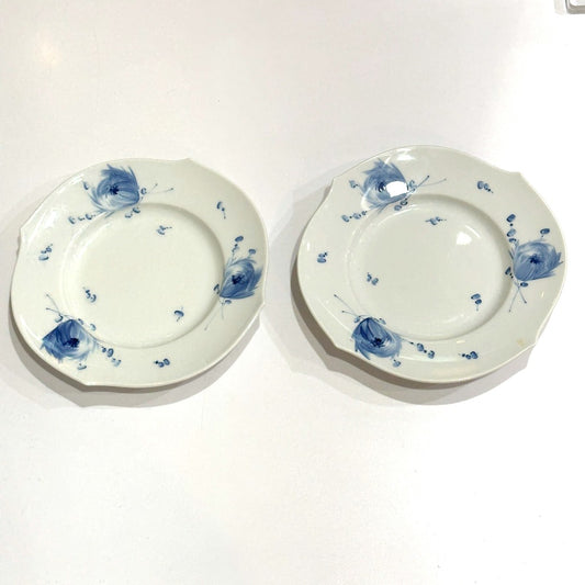 Meissen 花柄 2枚セット お皿 陶器 ユニセックス ホワイト