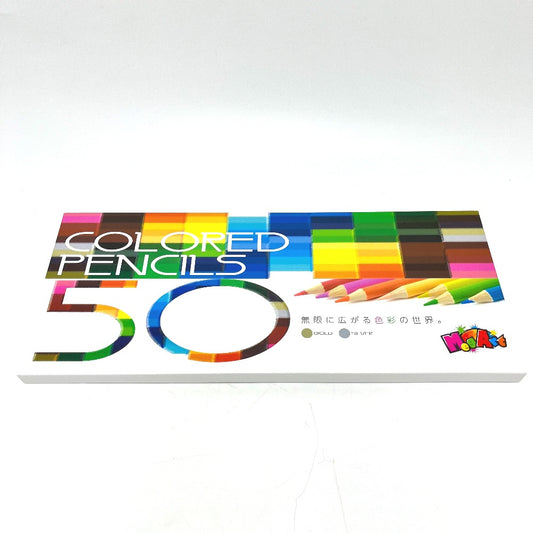 MegArt Colored 50-Color Colored Pencils Colored pencils Miscellaneous goods Wood Multicolore Used