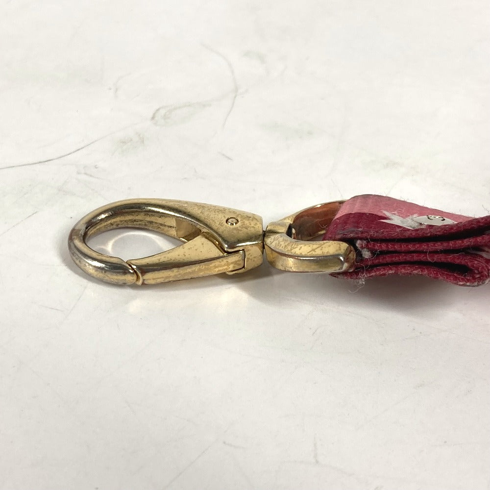 CHANEL 01P ロゴ ネックストラップ アクセサリー ストラップ キャンバス レディース ピンク
