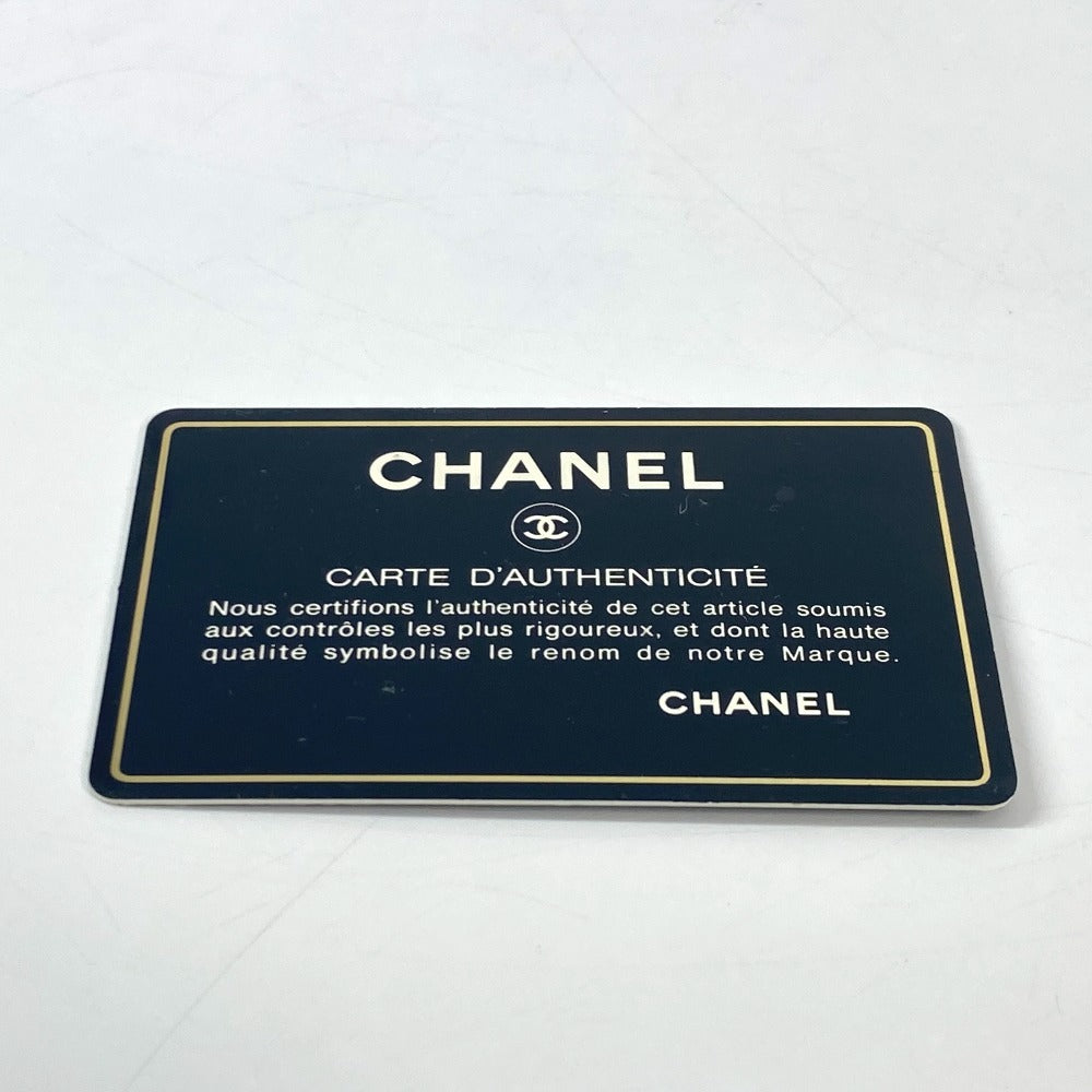 CHANEL パンチングロゴ トリプルココ CC ココマーク ビッグ カバン ハンドバッグ エナメル レディース ブラック