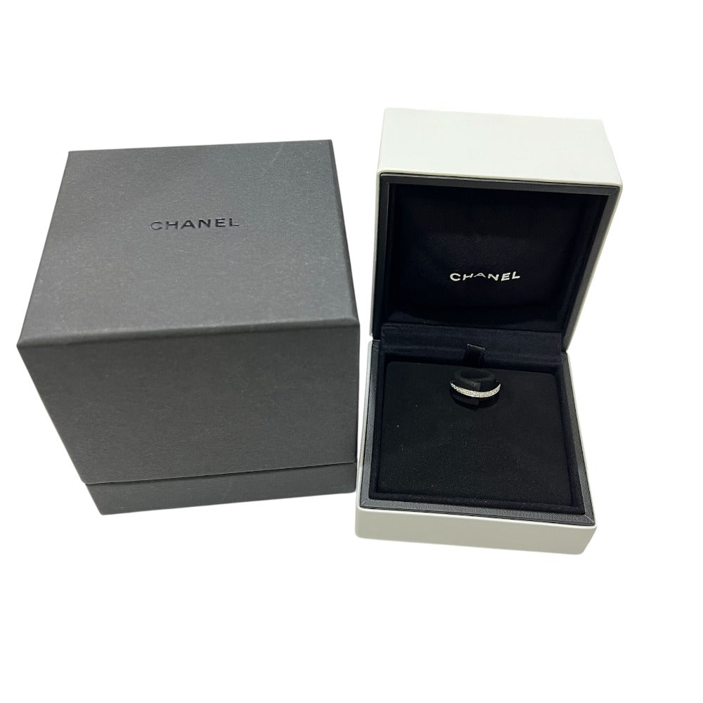 CHANEL Pt950 ริบบอง เดอ ชาแนล ฟูลไดมอนด์ แหวนเพชรนิรันดร์ เครื่องประดับ อัญมณี Pt950 สำหรับผู้หญิง สีเงิน