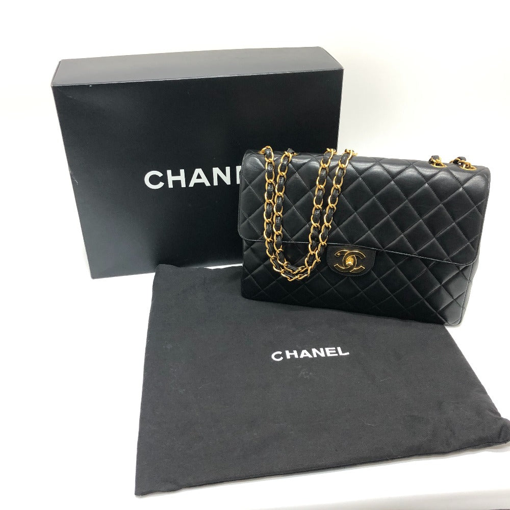 CHANEL マトラッセ マトラッセ30 マトラッセ 30 Wチェーン マトラッセ カバン バッグ ハンドバッグ ショルダーバッグ ラムスキン レディース ブラック