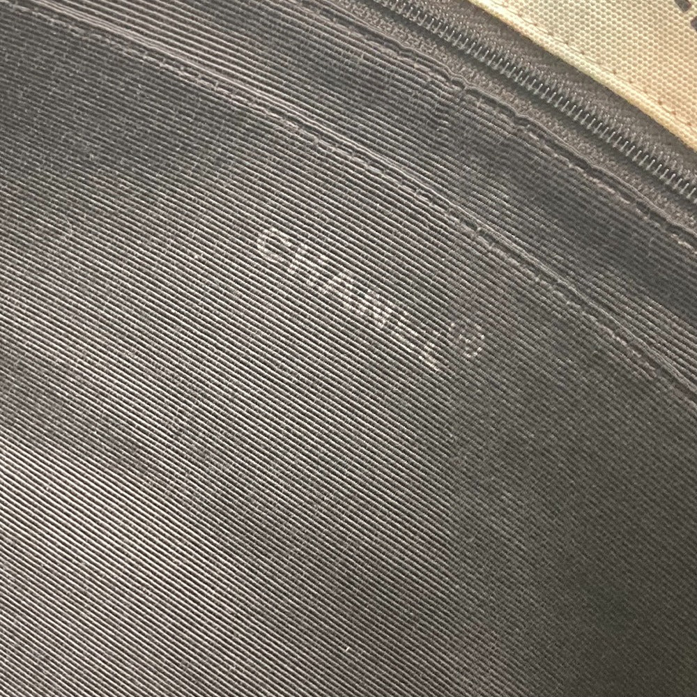 CHANEL トートバッグ 総ロゴ Wチェーン チェーンバッグ カバン 肩掛け ショルダーバッグ キャンバス レディース ホワイト