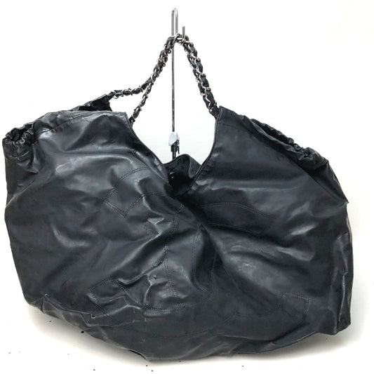 CHANEL ココカバス ココカバスGM ココカバス GM カバン チェーンショルダーバッグ ショルダーバッグ エナメル レディース ブラック