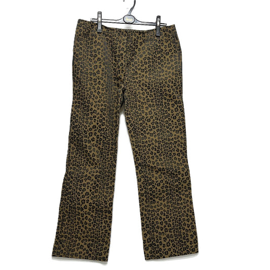 FENDI Leopard x Zucca Apparel Bottoms Trousers Pants Canvas Women's Brown