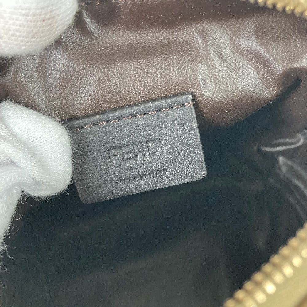 FENDI 8N0179 SKIMS スキムス コラボ ロゴ メイクポーチ 化粧ポーチ ポーチ ナイロン レディース ベージュ