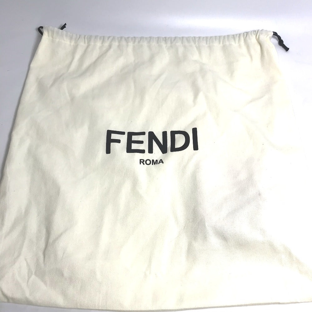 FENDI 8BH357 Joshua Vides collaboration shopper bag, shoulder bag, tote bag, coated canvas, men's white