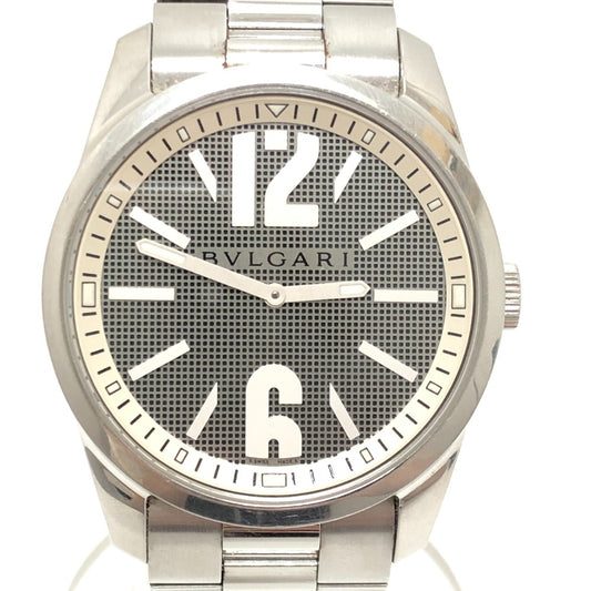 BVLGARI ST42S ソロテンポ クオーツ メンズウォッチ ウォッチ ラウンド 腕時計 SS メンズ シルバー