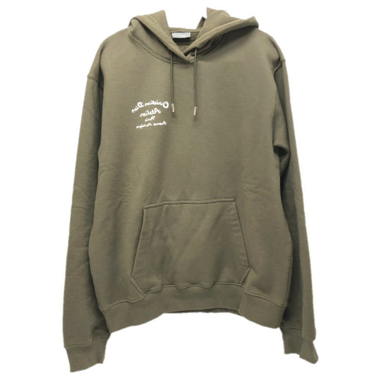 Dior 293J698 長袖 トップス アパレル アトリエパリスエンブロイダリーフーディ プルオーバー スウェット フーディー パーカー アパレル フード付き トップス パーカー コットン メンズ カーキ
