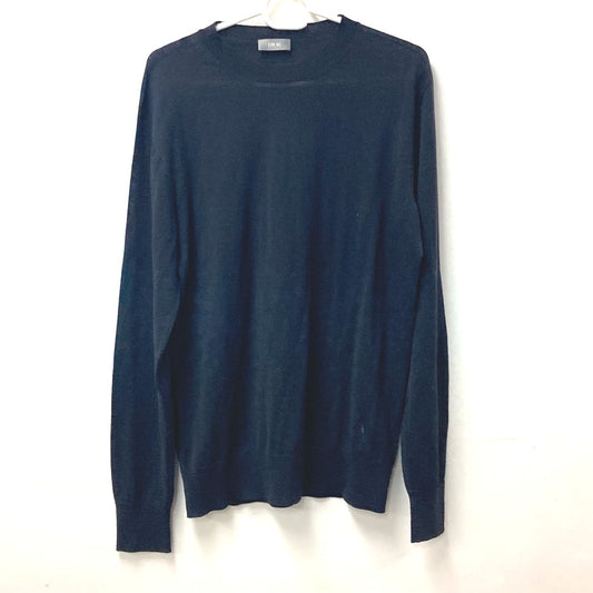 Dior BEE Men's Navy Wool Knit Sweater Long Sleeve Top