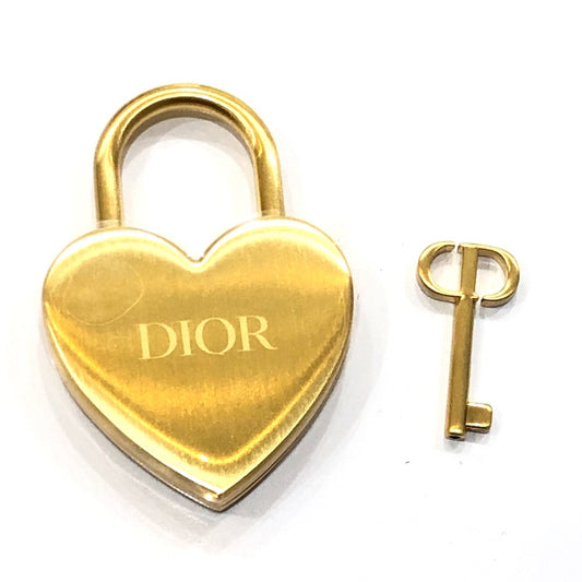 Dior ハート 南京錠 鍵 ロゴ 小物 ノベルティ 雑貨 メタル レディース ゴールド