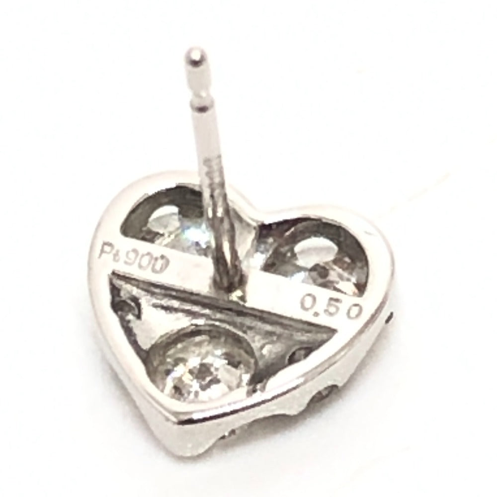 jewelry Pt900 D0.50ct D0.50ct ハート ダイヤピアス ピアス アクセサリー ピアス Pt900 レディース シルバー