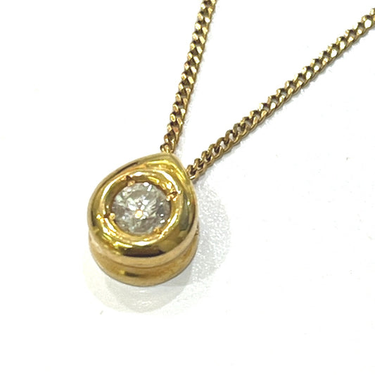 jewelry K18 D0.32ct 1P ダイヤ 宝石 アクセサリー ネックレス K18 レディース ゴールド