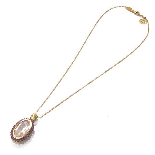 jewelry K18PG ビジュー アメジスト チェーン ネックレス K18PG レディース ピンクゴールド ゴールド