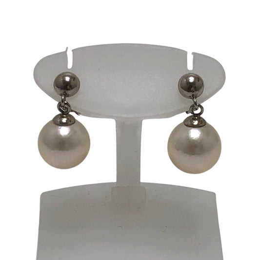 jewelry Pt900 catches pearl accessories genuine pearl drop earrings earrings pearl women white