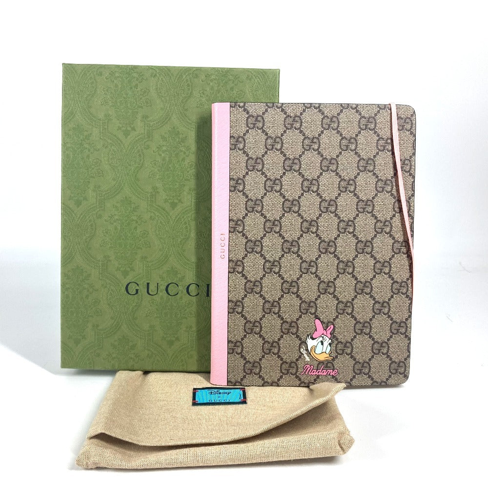 GUCCI ディズニー DISNEY コラボ デイジーダック ノート メモ帳 GGスプリーム ステーショナリー ノートブック GGスプリームキャンバス ユニセックス ピンク