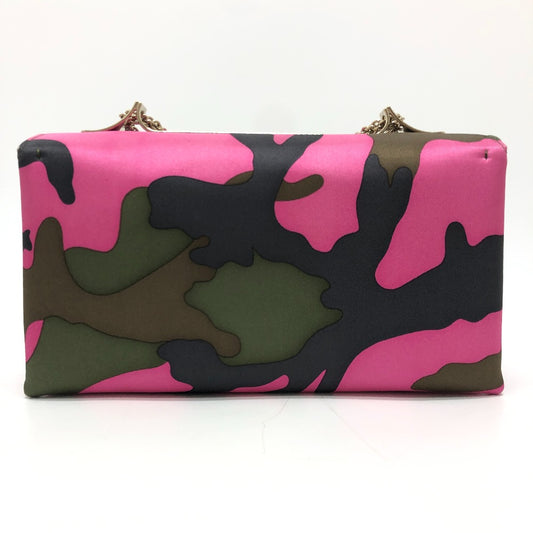 Valentino Garavani カモフラージュ 迷彩 カバン 2WAY クラッチバッグ 斜め掛け ショルダーバッグ ナイロン レディース ピンク