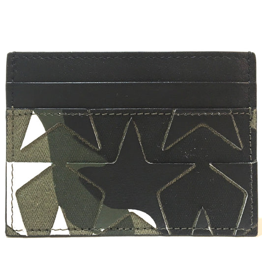 Valentino Garavani MY2P0448GAC 迷彩 カムスターズ カモフラージュ柄 メンズ レディース カードケース キャンバス/レザー ユニセックス アーミーグリーン