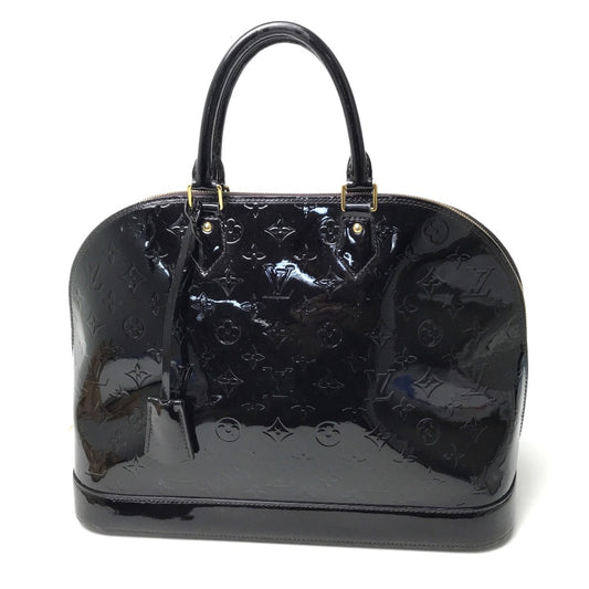 LOUIS VUITTON M93595 モノグラムヴェルニ アルマGM カバン 肩掛けショルダーバッグ ハンドバッグ キャンバス/パテントレザー レディース アマラント ダークパープル系