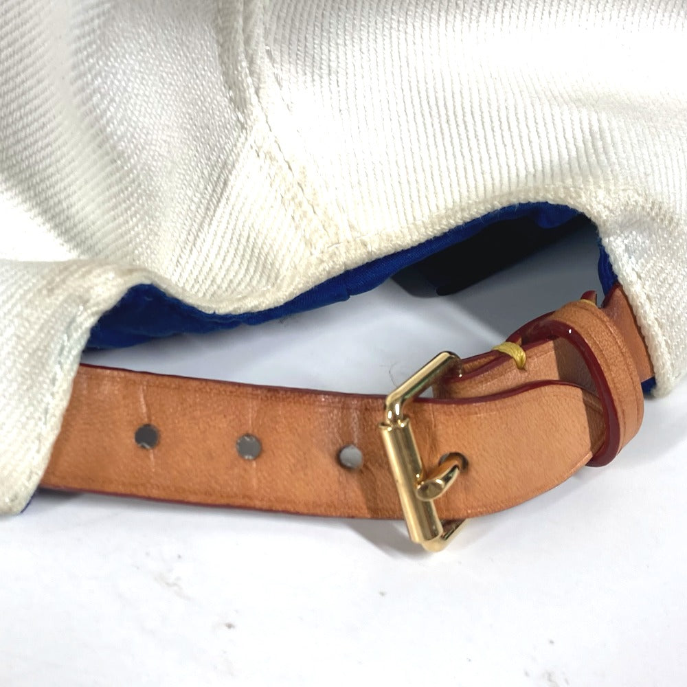 LOUIS VUITTON M77741 LV マッチ モノグラム キャップ 帽子 キャップ帽 ベースボール キャップ コットン レディース ブルー