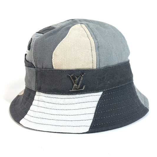 LOUIS VUITTON M7186L バケットハット LV ポートレート ハット帽 帽子 バケットハット ボブハット ハット コットン メンズ グレー