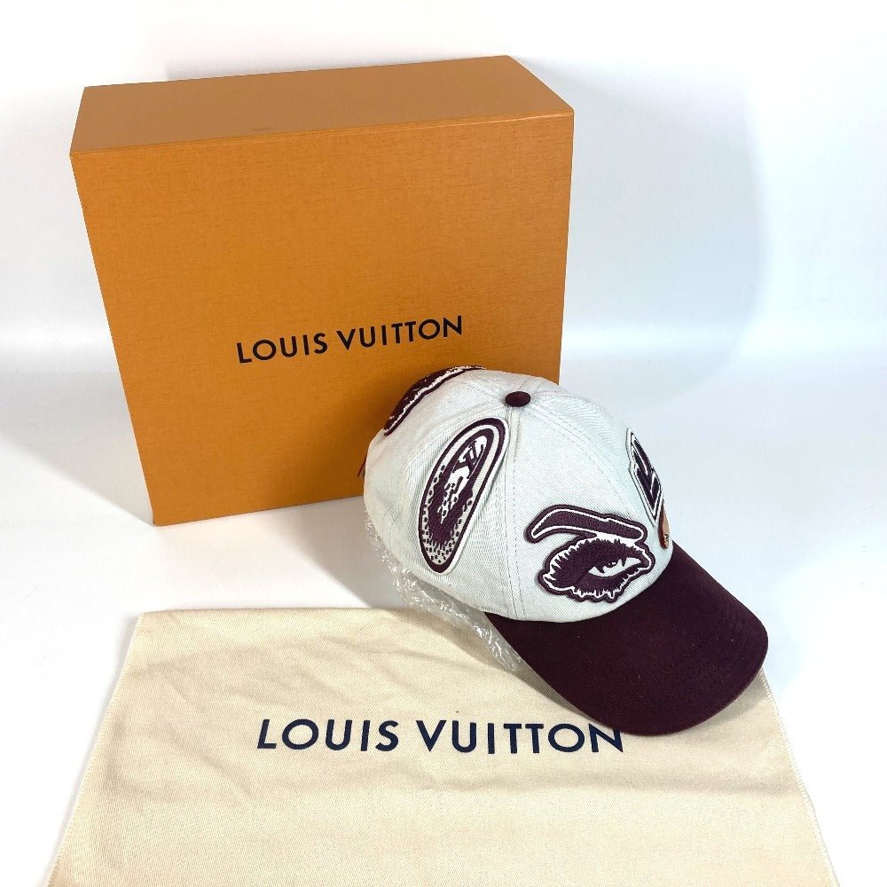 LOUIS VUITTON M7176L キャップ リーグ 帽子 キャップ帽 ベースボール キャップ コットン ユニセックス ホワイト