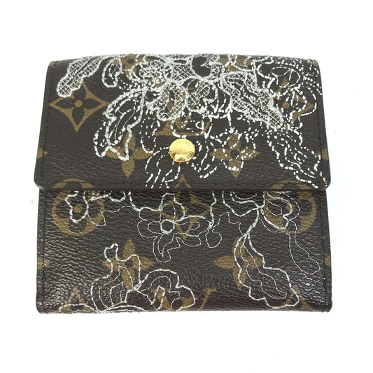 LOUIS VUITTON M95396 モノグラム ダンティエル ポルトフォイユ エリーズ 三つ折り 3つ折り財布 モノグラムキャンバス レディース ブラウン
