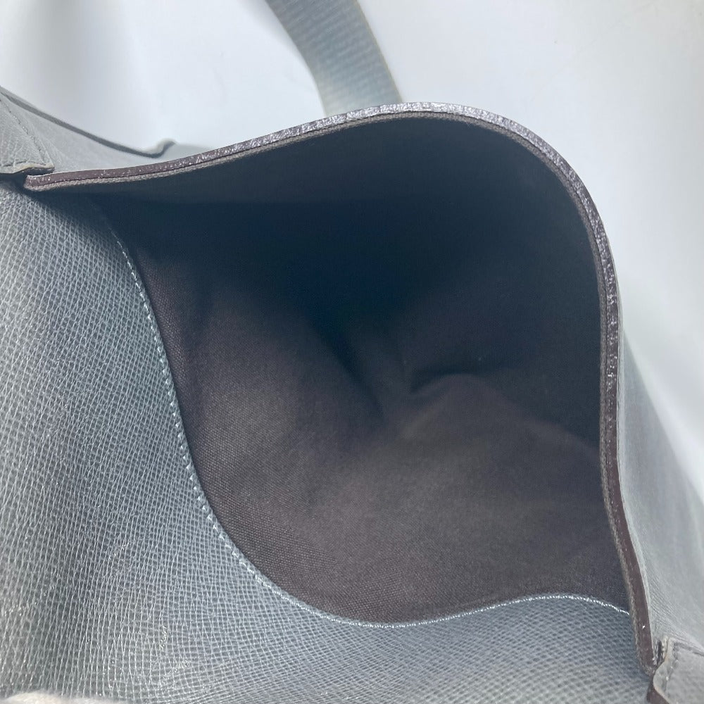 LOUIS VUITTON M32623 Taiga Roman MM Bag, Crossbody Flap Messenger Bag, Shoulder Bag, Taiga Leather, Men's, Glace Gray