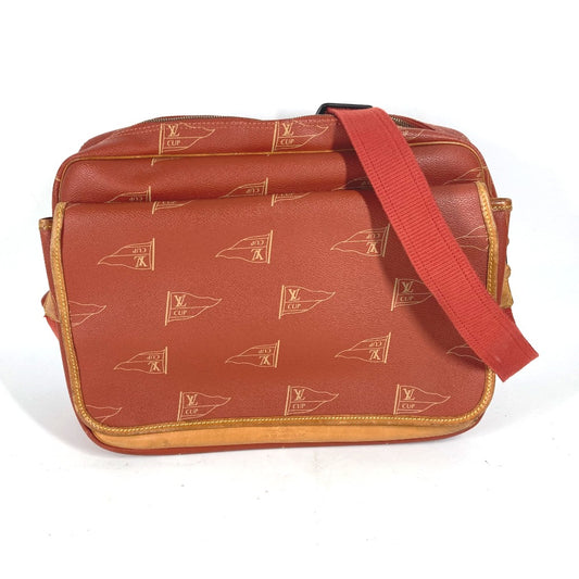 LOUIS VUITTON M80028 LVCUP Louis Vuitton Cup Calvi Bags Crossbody Flap Messenger Bag Shoulder Bag Canvas Abogany Orange Used