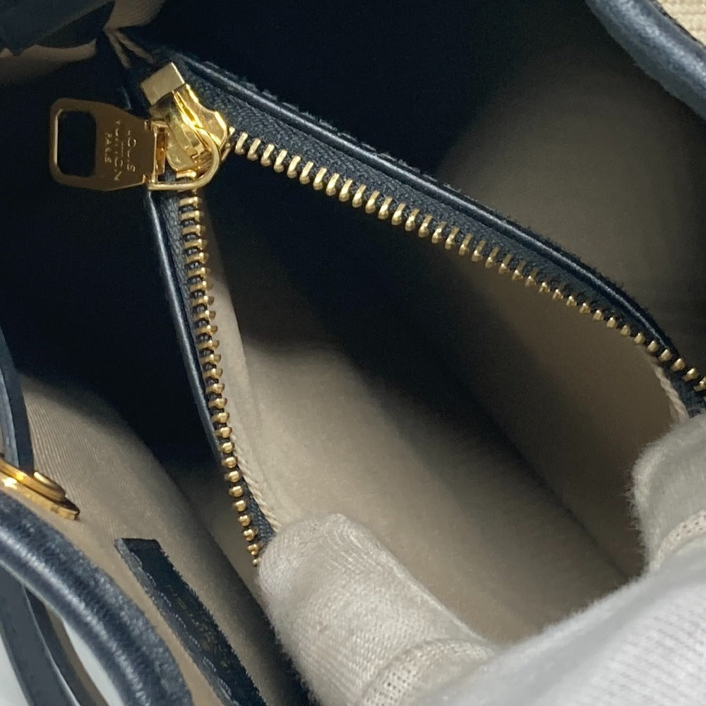 LOUIS VUITTON M23080 Monogram by the pool Neo Noe MM Shoulder Bag Crossbody Drawstring Bag Shoulder Bag cotton / Leather Noir Black/Beige Used
