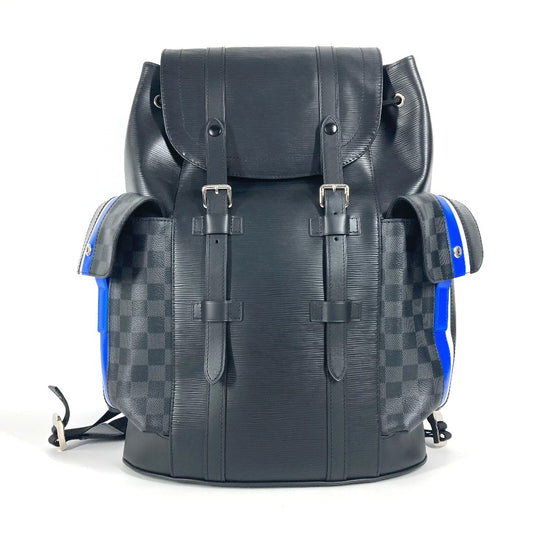 LOUIS VUITTON M56600 エピ ダミエグラフィット クリストファーPM バックパック カバン リュックサック エピレザー ユニセックス ブラック