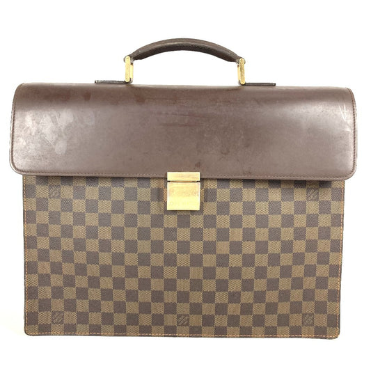 LOUIS VUITTON N53312 ダミエ アルトナGM アルトナ GM ブリーフケース ハンドバッグ 書類バッグ ビジネスバッグ ダミエキャンバス ユニセックス エベヌ ブラウン