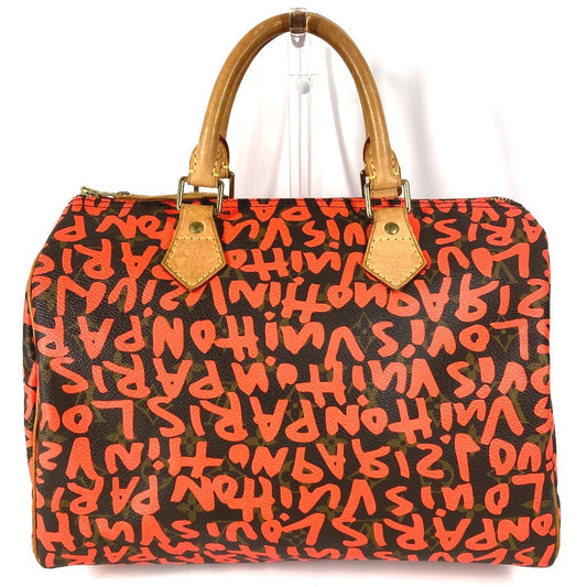 LOUIS VUITTON M93705 モノグラムグラフィティ スピーディ30 スピーディ 30 カバン ハンドバッグ ミニボストン ボストンバッグ モノグラムグラフィティキャンバス レディース オランジュ オレンジ