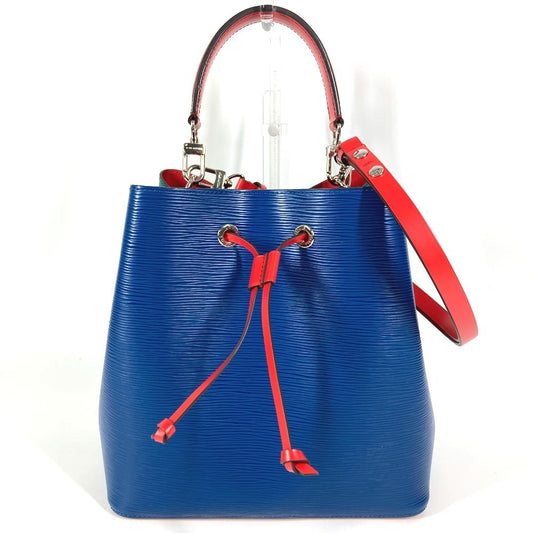 LOUIS VUITTON M55395 エピ ネオノエ カバン 肩掛け 巾着 斜め掛け トリコロールカラー ショルダーバッグ エピレザー ユニセックス ブルー