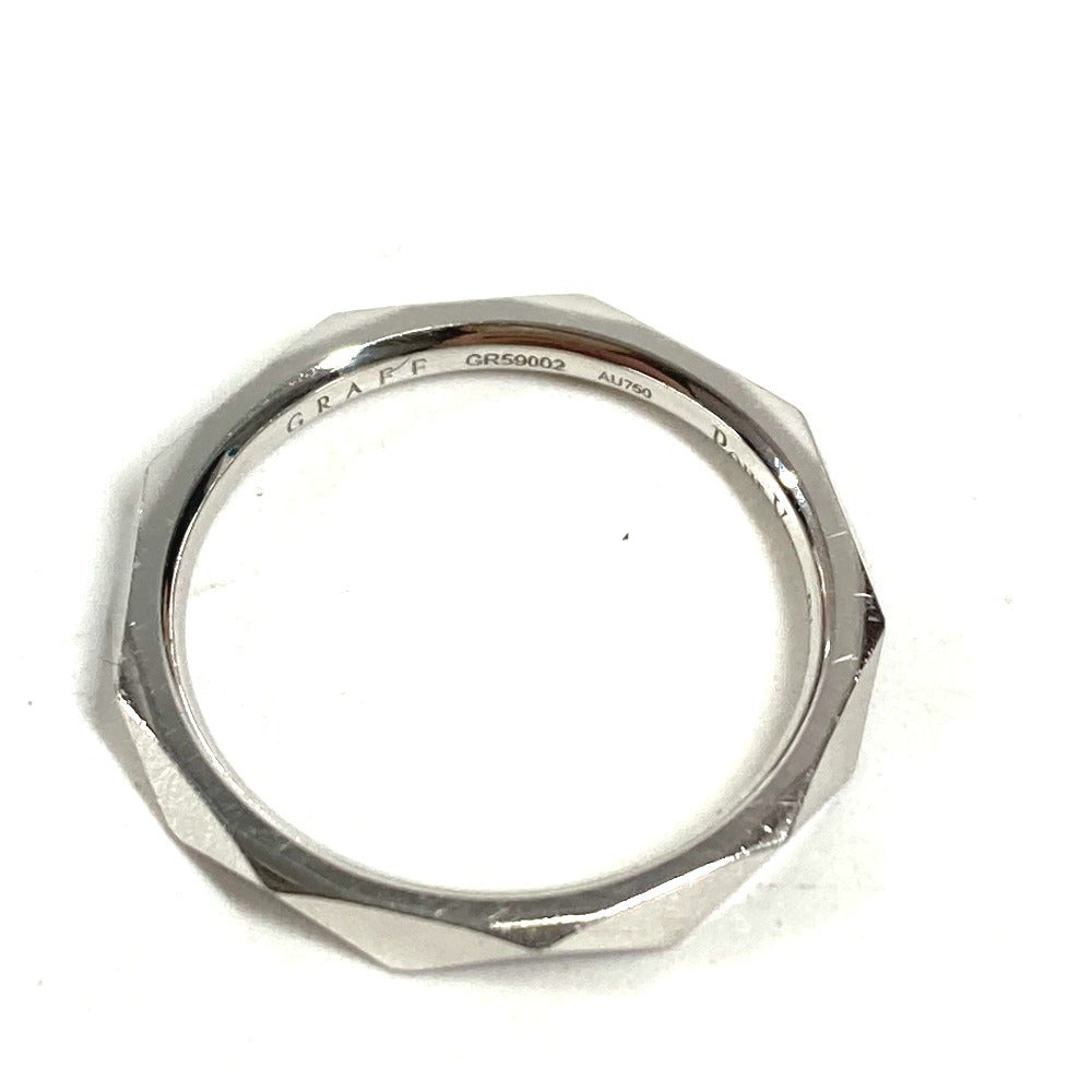 GRAFF K18 18K Gold Graff Lawrence Signature Band Ring, Accessory, Jewelry, Band Ring, Au750, Women's, Silver