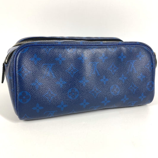 LOUIS VUITTON M30849 タイガラマ ドップ・キット ポーチ ハンドバッグ クラッチバッグ セカンドバッグ タイガレザー ユニセックス ブルー