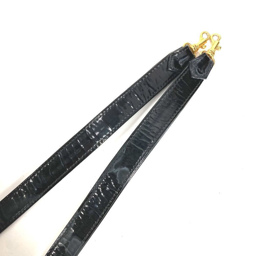CHANEL 2-Way Bag CC Coco Mark Logo Vanity Bag Handbag Shoulder Bag BOX Box Handbag Enamel Ladies Black