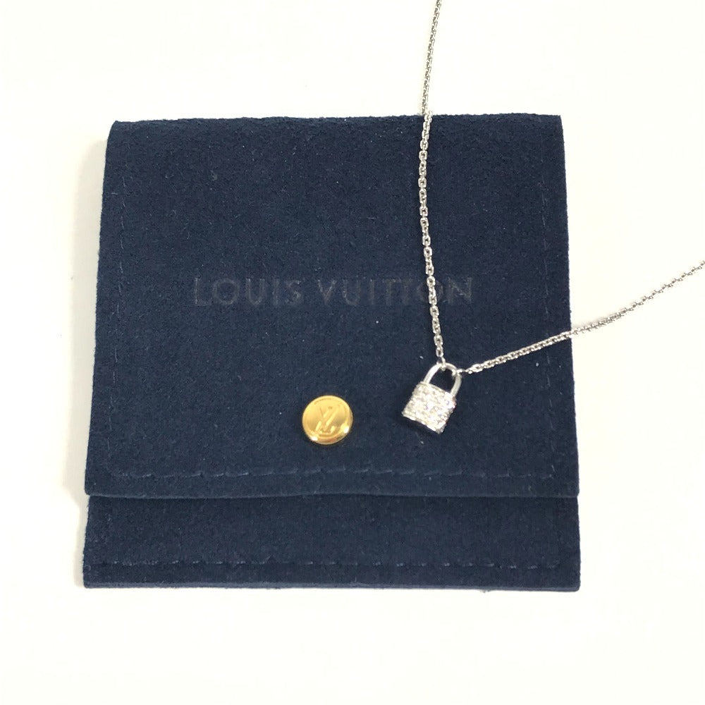 LOUIS VUITTON Q93560 ダイヤモンド パンダンティフ・ロックイットXS ダイヤ アクセサリー ジュエリー 金 K18 18K ネックレス WG750 ユニセックス シルバー